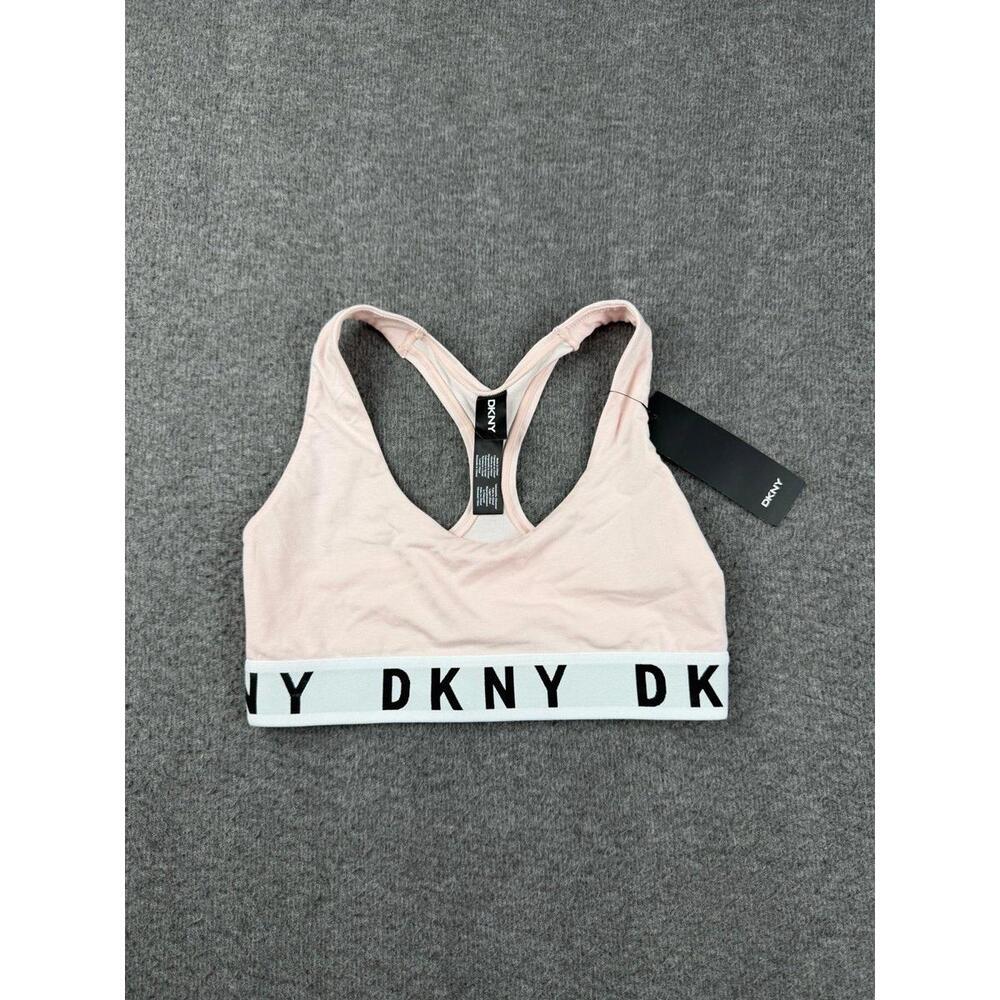 DKNY Women's‎ Light Pink Racerback Sports Bra Size Small